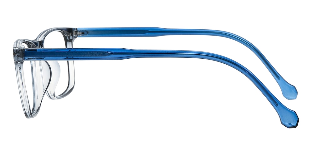 Jackson Gray/Blue Rectangle TR90 Eyeglasses
