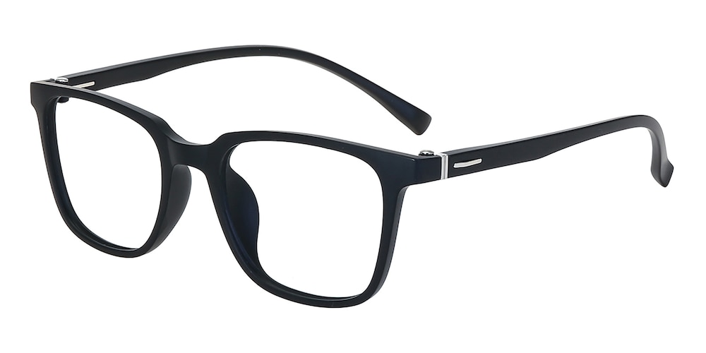 Sioux Black Rectangle TR90 Eyeglasses