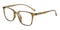Sioux Brown Rectangle TR90 Eyeglasses