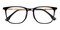 Ludington Black/Golden Rectangle TR90 Eyeglasses