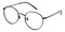 Hopkinsville Black Round Titanium Eyeglasses