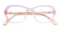 Deirdre Pink/Purple Polygon Acetate Eyeglasses