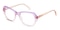 Deirdre Pink/Purple Polygon Acetate Eyeglasses