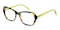 Deirdre Multicolor/Green Polygon Acetate Eyeglasses
