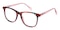 Nina Multicolor/Pink Rectangle Acetate Eyeglasses