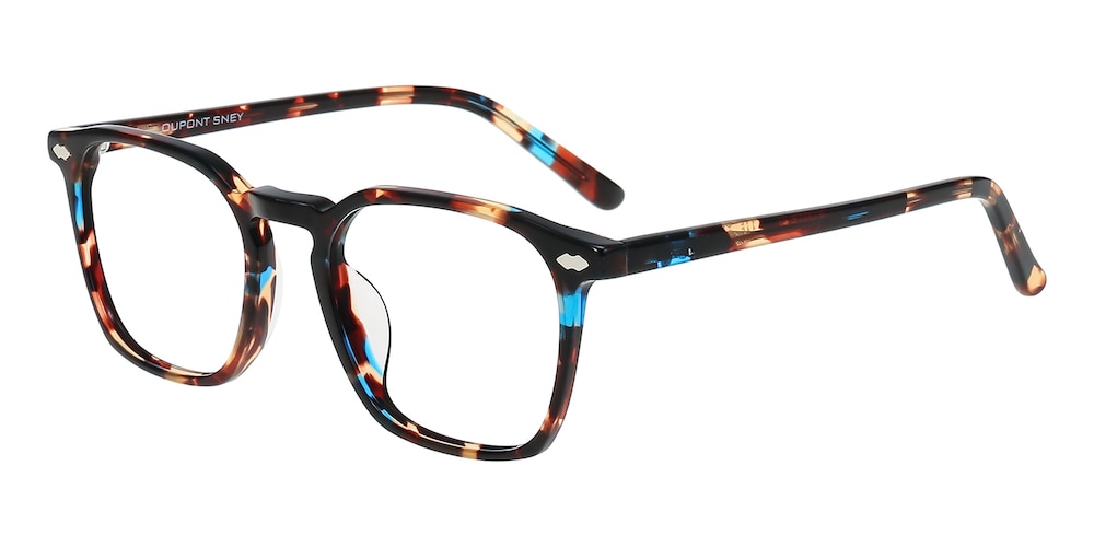 Peak Multicolor Square Acetate Eyeglasses