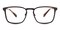 Eric Brown Rectangle Stainless Steel Eyeglasses