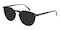 Denton Black Polygon Acetate Sunglasses