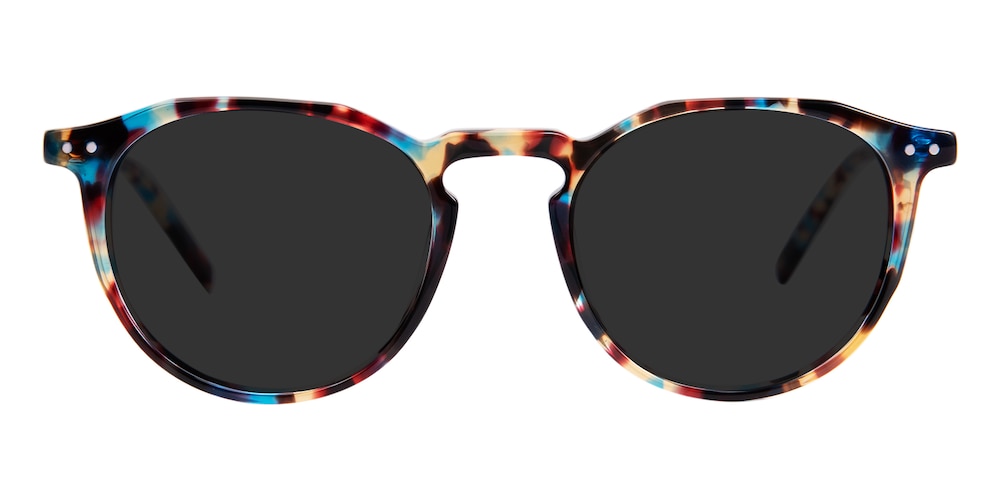 Denton Multicolor Polygon Acetate Sunglasses