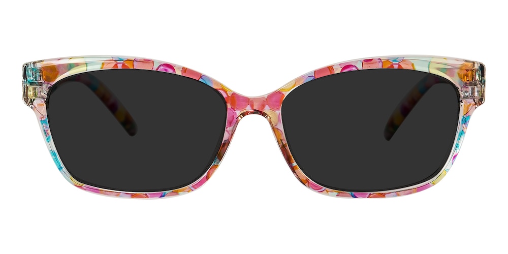 Tabitha Bubble/Multicolor Rectangle TR90 Sunglasses