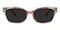 Tabitha Bubble/Multicolor Rectangle TR90 Sunglasses