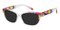 Tabitha Multicolor/Crystal Rectangle TR90 Sunglasses