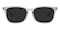Clarence Gray Rectangle TR90 Sunglasses