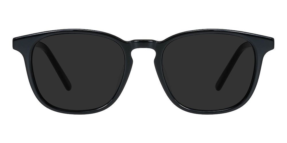 Texarkana Black Classic Wayframe Acetate Sunglasses