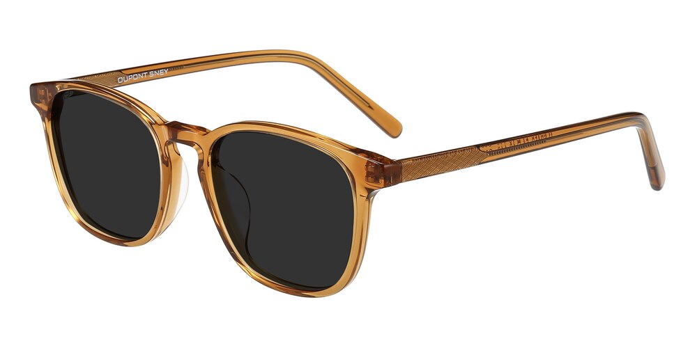 Texarkana Light Brown Classic Wayframe Acetate Sunglasses
