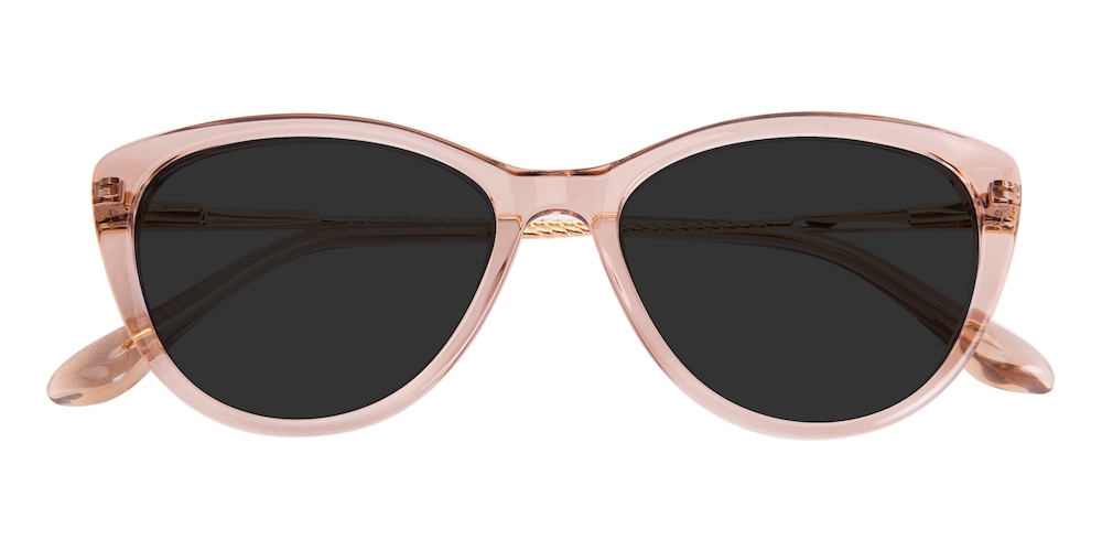 Octavia Champagne Cat Eye Acetate Sunglasses