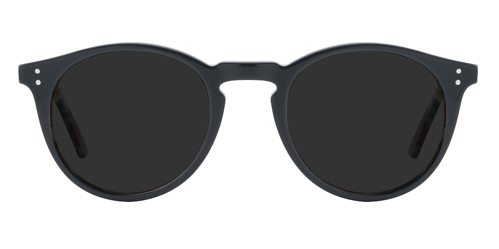 Barstow Green/Golden/Tortoise Round Metal Sunglasses