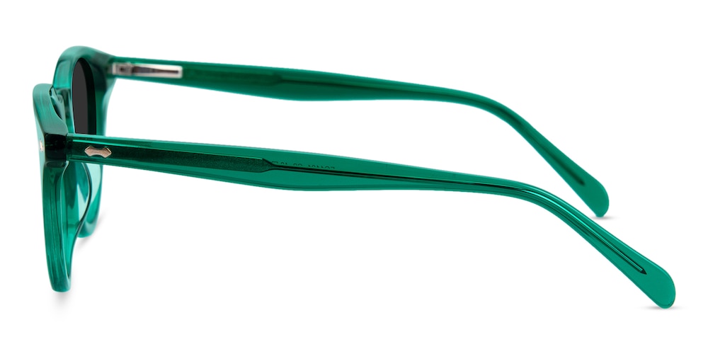 Williamsburg Green Round Acetate Sunglasses