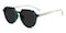 Alexandria Green/White Aviator TR90 Sunglasses