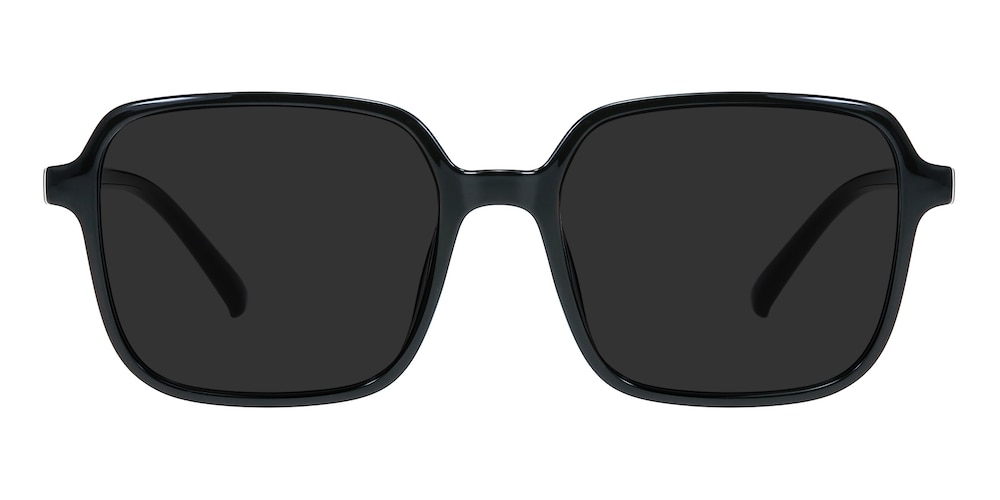 Wharton Black Square TR90 Sunglasses