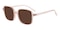 Wharton Champagne Square TR90 Sunglasses