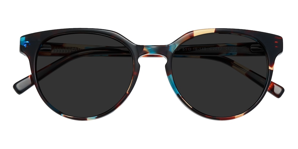 Seattle Multicolor Round Acetate Sunglasses
