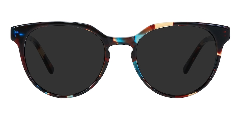 Seattle Multicolor Round Acetate Sunglasses