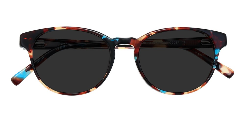 Herndon Multicolor Oval Acetate Sunglasses