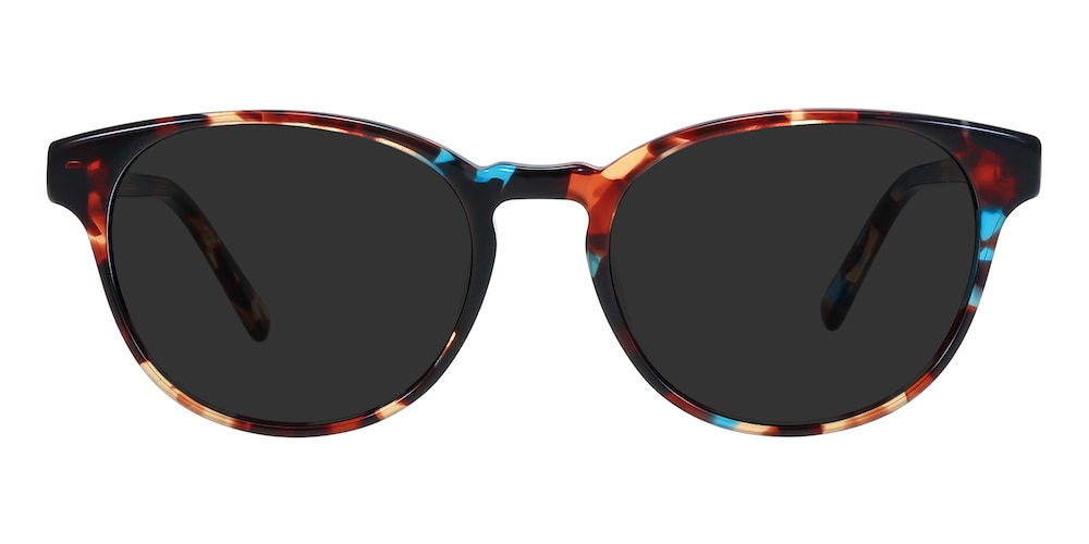 Herndon Multicolor Oval Acetate Sunglasses