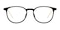 Nancy Black/Golden Oval TR90 Eyeglasses