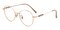 Bedford Rose Gold Round Titanium Eyeglasses