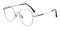 Bedford Silver Round Titanium Eyeglasses