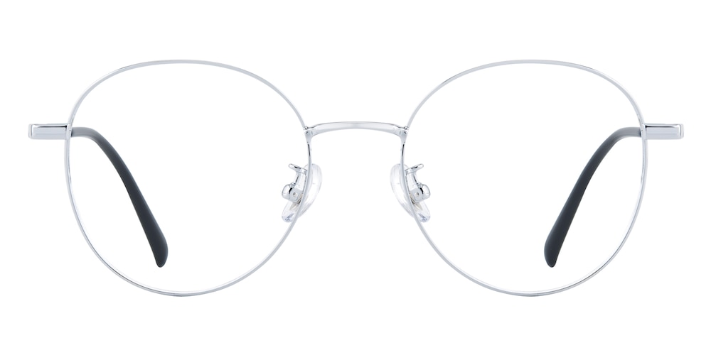 Bedford Silver Round Titanium Eyeglasses