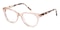 Grace Champagne/Petal Tortoise Oval Acetate Eyeglasses