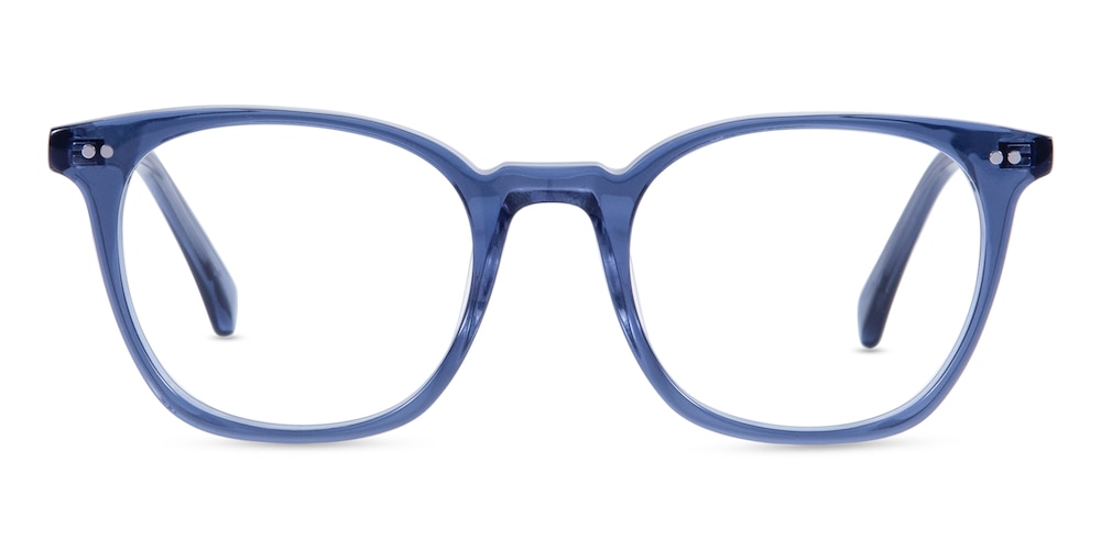 Esther Blue Rectangle Acetate Eyeglasses