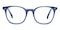 Esther Blue Rectangle Acetate Eyeglasses
