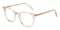 Esther Light Brown Rectangle Acetate Eyeglasses