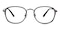 Colorado Gunmetal/Black Oval Metal Eyeglasses