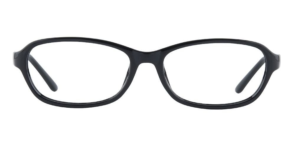 Janice Black Oval TR90 Eyeglasses