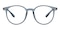 Houma Grayish Blue Round TR90 Eyeglasses