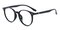 Houma Black Round TR90 Eyeglasses