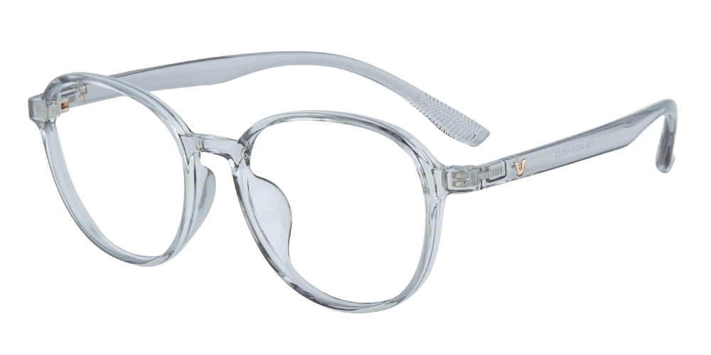 Cumberland Gray Round TR90 Eyeglasses