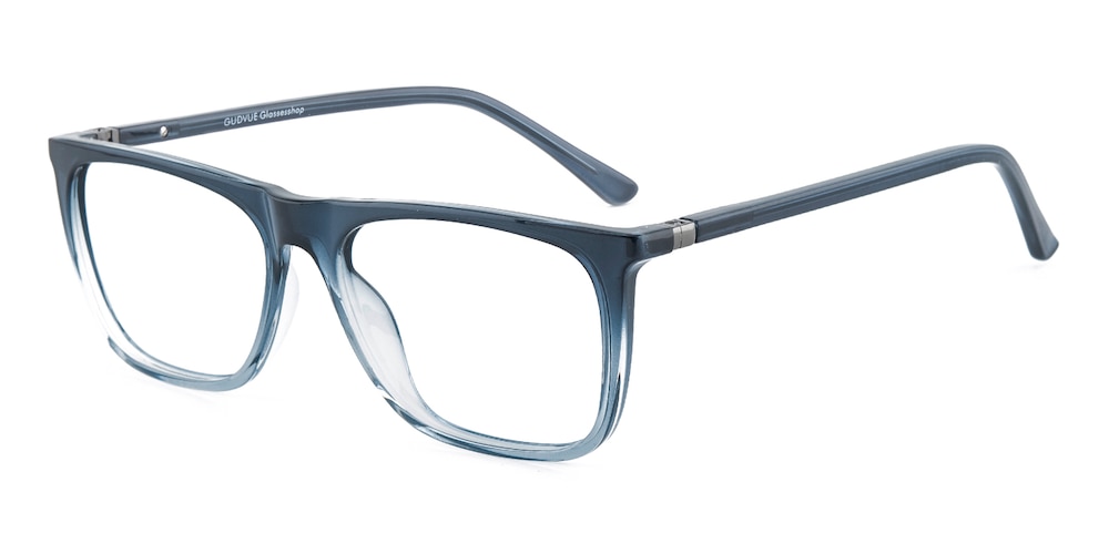 Beck Blue/Crystal Rectangle TR90 Eyeglasses