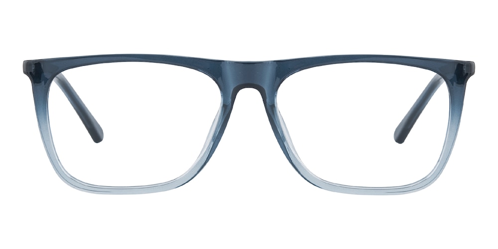 Beck Blue/Crystal Rectangle TR90 Eyeglasses
