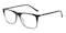 Beck Black/Crystal Rectangle TR90 Eyeglasses