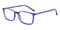 Rockville Blue Rectangle TR90 Eyeglasses