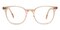 Wichita Light Brown Rectangle Acetate Eyeglasses