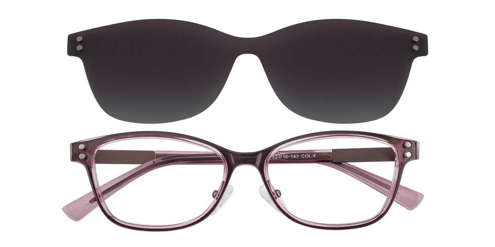 Bernice Purple Oval TR90 Eyeglasses
