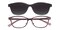 Bernice Purple Oval TR90 Eyeglasses