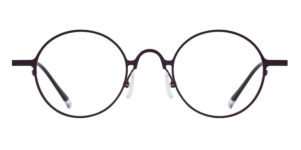 Alton Purple Round Titanium Eyeglasses
